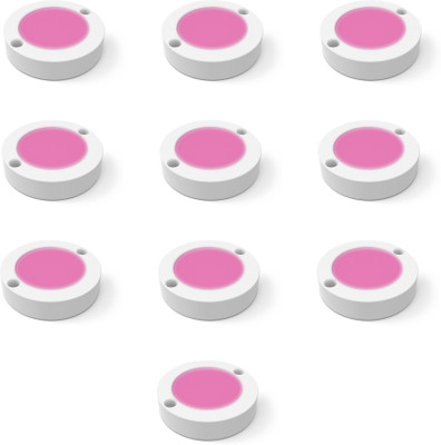 Fybros 3 Watt Pink Colour Zest Striker Surface LED Ceiling Light 3w Round (Pack of 10) Recessed Ceiling Light Ceiling Lamp(White)