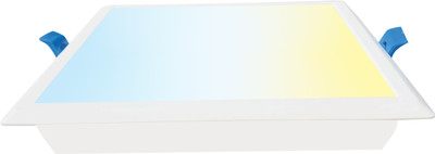 ECOEARTH Neo WiFi Smart LED Panel Downlight | Square |10W| CCT - Warm To Cool Feel Recessed Ceiling Light Ceiling Lamp(Multicolor)