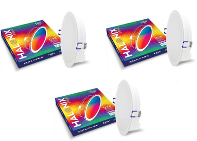 HALONIX 15W Smart Wi-fi recessed ceiling panel compatible with Alexa and Google Recessed Ceiling Lamp(Multicolor)