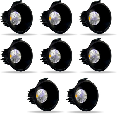 D'Mak D'Mak 18W Black Body LED Deep COB Light Ceiling Light Ceiling Lamp(White)