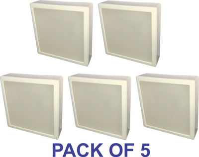AP Source 8 WATT SURFACE LIGHT SQUARE PACK OF 5 Recessed Ceiling Lamp(White)