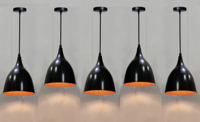 jency Innovate Pendant Lamp/Ceiling Light Decorate your Home. PACK OF 5 Pendant Lamp Ceiling Lamp(Black)