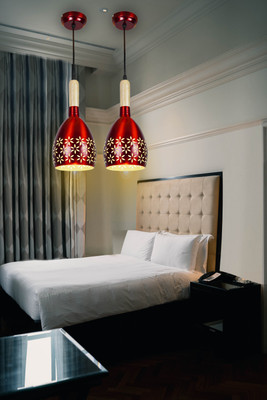 GENREE GEN-MEHROON STAR HL, PACK OF 2 Pendant Lamp Ceiling Lamp(Maroon)