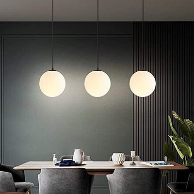 Kiyaan 3 Lights Round Cluster Chandelier Black Diamond Hanging Pendant Chandelier Ceiling Lamp(White)