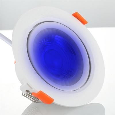 Hybrix LED 6 WATT 30° Adjustable Driver Less COB Spot Light, Elegant ABS Body, BLUE, 1 Cob Light Ceiling Lamp(White)