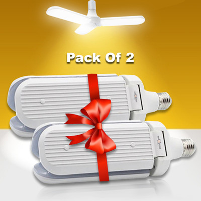 Pick Ur Needs 45 W Basic Decorative B22 LED Bulb(White, Pack of 2)