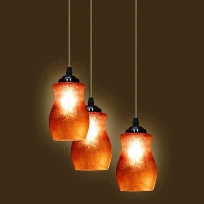 VAGalleryKing 3_Lamp New Decorative Home & Villa Pendant Lamp Ceiling Lamp(Brown)