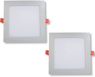 D'Mak D'Mak 15 Watt Square 3 in 1 LED Conceal Panel Light for POP 2 Ceiling Light Ceiling Lamp(Multicolor)