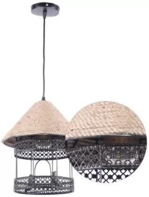 DENICRAAS BIRDS CAGE HANGING LIGHT Chandelier Ceiling Lamp(Black)