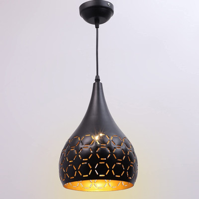HomesElite Black Cutting Design Balloon Shape Hanging Pendant Light For Dining Table Lamp Fixture Kitchen Chandelier, Lighting, Hallway Entryway Living Dining Room Home Decoration (Bulb not Included) Chandelier Ceiling Lamp(Black)