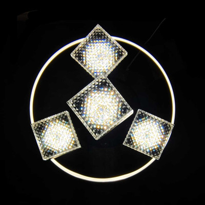 Chandelier LED jhummar Led color changing jhummar@102 Chandelier Ceiling Lamp(Black, White)