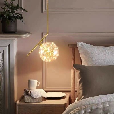 Blissbells 1 Light LED Fairy Ball Gold Pendant Lamp Ceiling Light - Warm White Pendants Ceiling Lamp(Gold)