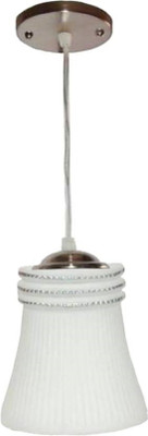 VAGalleryKing Single Glass Hanging Light Flush Mount Ceiling Light Pendant Lamp Ceiling Lamp(White)
