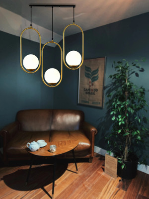 GENREE Chandelier Ceiling Lamp(Gold)