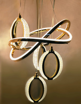 GAUVIK GG- 915 / 4 LIGHT JHOOMER Chandelier Ceiling Lamp(Gold)