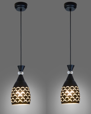Twixle Moon Blk Pendants Ceiling Lamp(Black)