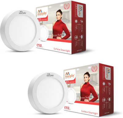 MURPHY LED 9W CBL Surface down light (Cool White , Pack of 2) Ceiling Light Ceiling Lamp(White)