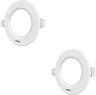 Wipro 12 W LED Round Downlight (Pack of 2) Junction Box Neutral White Ceiling Light Ceiling Lamp(White) deal from flipkart Wipro 12 W LED Round Downlight (Pack of 2) Junction Box Neutral White Ceiling Light Ceiling Lamp(White) deal from flipkart