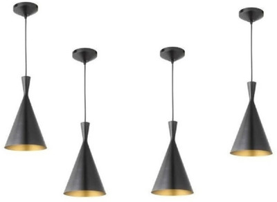 jency Innovate Pendant Lamp/Ceiling Light Decorate your Home. PACK OF 4 Pendant Lamp Ceiling Lamp(Black)