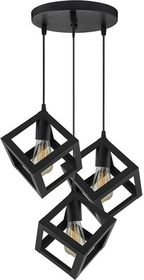 spark world HL-M04 Cube Tripple Pendants Ceiling Lamp(Black)