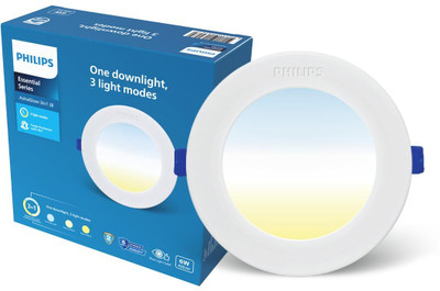 PHILIPS 6W AstraGlow 2.5/3-inch JB DL 3in1 Ceiling Light Ceiling Lamp Ceiling Light Ceiling Lamp(White)