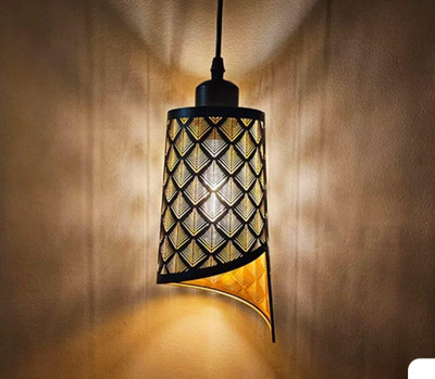 LYMON Black Modern Hanging Lamp for Home & Office Decor. (Bulbnot Incl.) (Pack of 1) Pendants Ceiling Lamp(Black)