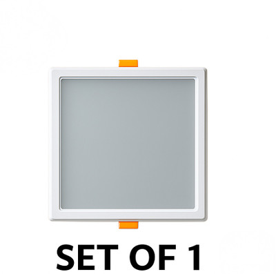 ALTRALIGHTS 15w Square (set of 1) Polycarbonate Pannel 3in1 (Warm White)(Cool White) Recessed Ceiling Lamp(White)
