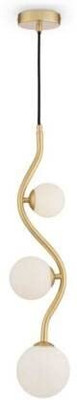Whiteray WHITERAY HANGING LIGHT S03 NAGIN DESIGN GOLD COLOUR BULB NOT INCL. (PACK OF 1) Pendant Lamp Ceiling Lamp(Gold)