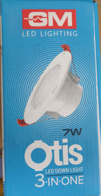 GM GM Otis 7W 3 in 1 Non Dimmable G11-7-3in1-N Ceiling Light Ceiling Lamp(White)