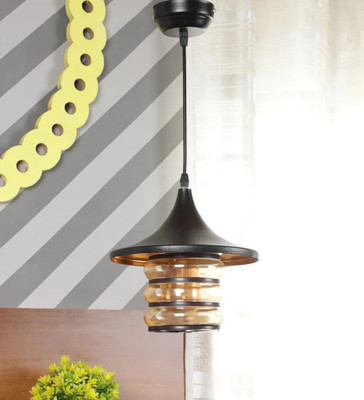 Areezo Areezo Ceiling Light Ceiling Lamp (Black, Yellow) (Pack of 1) Pendant Lamp Ceiling Lamp(Black)