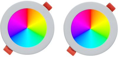 MNLight 9 watt Down Light 3 -1 mini indora multi color pack of 2 Ceiling Light Ceiling Lamp(Multicolor)