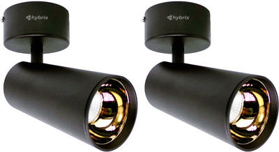 Hybrix LED Wall/Ceiling Spot Light (12 WATT)Rose Gold, Focus Light, WARM WHITE Light, 2 Track Light Ceiling Lamp(Black)