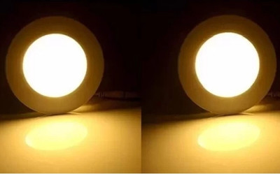 DUO Duo 7 watt concealed light ceiling light warm white (pack of 2) Ceiling Light Ceiling Lamp(Yellow)