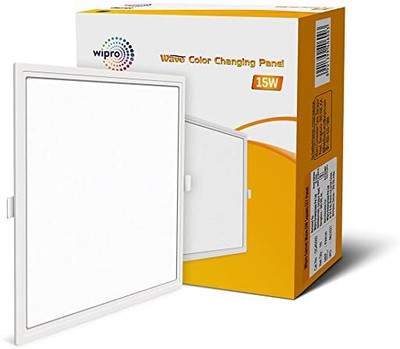 Wipro Wipro 15W Square Colour Changing Panel (Cool White, Warm White, Neutral White) Recessed Ceiling Light Ceiling Lamp(Multicolor)