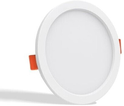 ALTRALIGHTS 15W Cool White (6000k) Light Shade Set of 1 Polycarbonate Round Pannel Recessed Ceiling Lamp(White)
