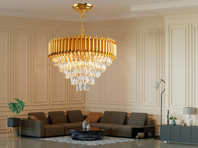 GENREE Chandelier Ceiling Lamp(Gold)