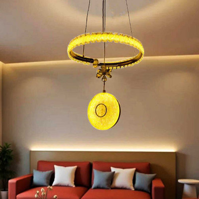 Chandelier LED jhummar Led color changing jhummar@97 Chandelier Ceiling Lamp(Gold, White)