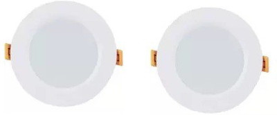 Nightstar 9 Watt White Colour Conceal Light Downlight Ceiling Light Pack of 2 Recessed Ceiling Light Ceiling Lamp(White)