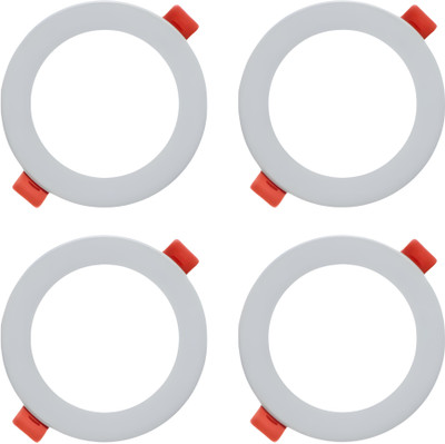 MNLight MN Light 10 watt Round Led Light mini indora pack of 4 Ceiling Light Ceiling Lamp(White)
