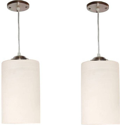 VAGalleryKing Double Glass Hanging Light Flush Mount Ceiling Light Pendant Lamp Ceiling Lamp(White)