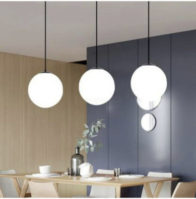 Svah 3 Lights Round Cluster Chandelier Black Diamond Hanging Pendant Chandelier Ceiling Lamp(White)