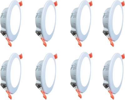 M.V.L 10 W Basic Standard Plug & Play Decorative Bulb(White, Pack of 8)