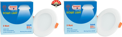 Bharatglow BHARAT GLOW 9W CONCEALED OR ROOF LIGHT Surface Ceiling Light Ceiling Lamp(White)