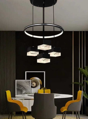 Chandelier LED jhummar Led color changing jhummar@101 Chandelier Ceiling Lamp(Black, White)