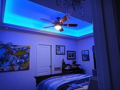 OLIPS 600 LEDs 5 m Blue Steady Strip Rice Lights(Pack of 1)