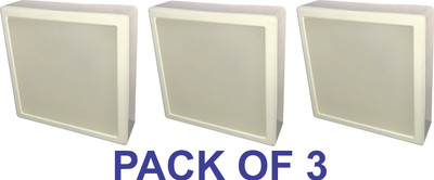 AP Source 12 WATT SURFACE LIGHT SQUARE PACK OF 3 Recessed Ceiling Lamp(White)