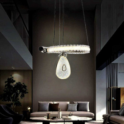 SAVORADE LED Chandelier Led color changing chandelier@19 Chandelier Ceiling Lamp(Gold, White)