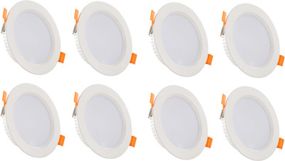 VEDRID 9Watt LED Ceiling Down Light Concealed Panel (Pack of 8) Chandelier Ceiling Lamp(White)