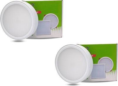 D'Mak D'Mak 22 Watt Round PC LED Surface Panel Ceiling Light 3in1 2 Ceiling Light Ceiling Lamp(Multicolor)