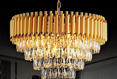 FLOSTON Chandelier Ceiling Lamp(Gold)
